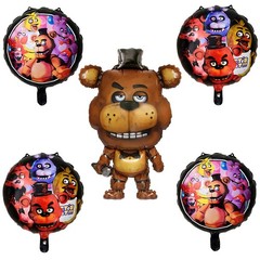 5pc Foil Balloons for Five Nights at Freddys Birthday Party Supplies