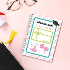 Graduation Gift Card Book College Survival Album for 2026 Grads Black