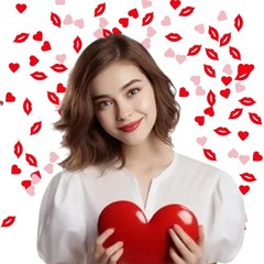200 love red lip confetti, romantic wedding Valentine’s Day bride Anniversary…