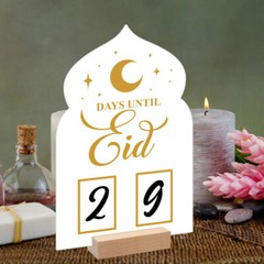 Ramadan Countdown Calendar Eid Mubarak Table Decoration Acrylic Home Decor ET