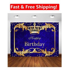 7x5ft Prince Birthday Banner – Elegant Decoration for Joyful Celebrations
