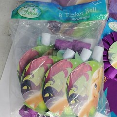 Tinkerbell Hallmark Disney Fairies Party Birthday Banner Blowers Award Ribbon