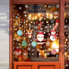 177Pcs Christmas Window Clings Xmas 11 x 8.0 x 0.1 inches, Christmas-c
