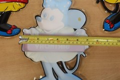 Vintage Disney Minnie Mouse Plastic Happy Birthday Party Wall Decorations 3D x10