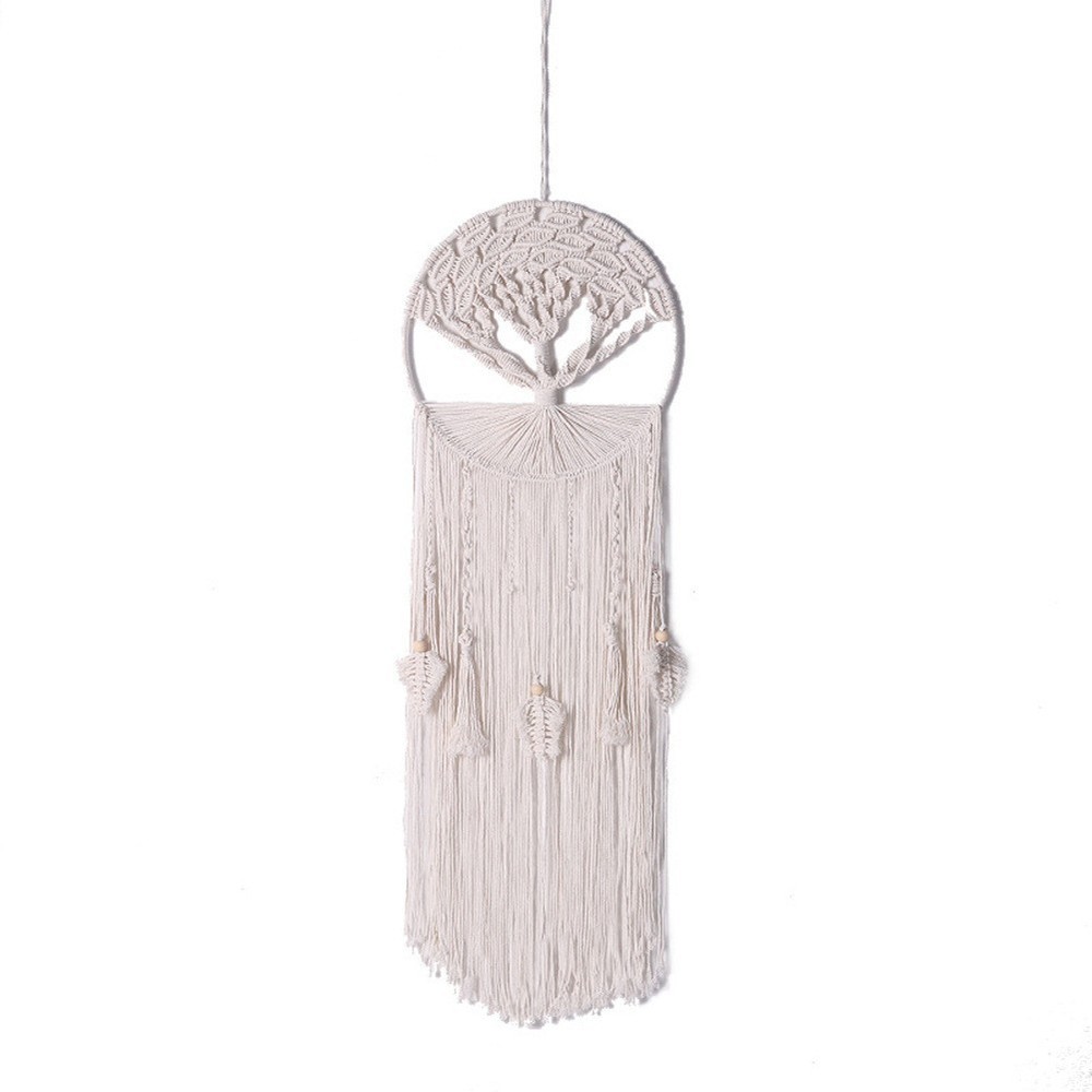 Handwoven Cotton Dreamcatcher Tapestry Wall Hanging Boho Decor 30x90cm