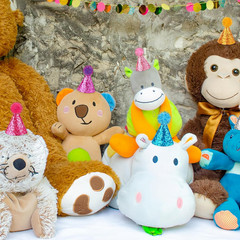 Mini Glitter Birthday Party Hats, 10 Pcs Multicolor Cone Hats for Kids & Pets