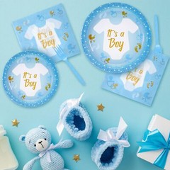 24 Sets Baby Shower Plates and Napkins Disposable Baby Shower Party Supplies …