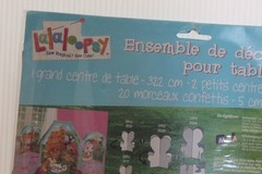 Lalaloopsy Table Decorating Kit 1 Large 2 Small Centerpieces 20 Confetti NEW