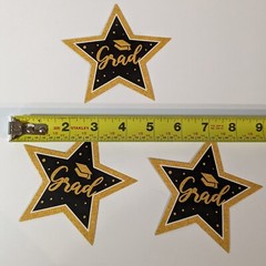 2024 Graduation Decorations Set of 26 Pieces, White, Gold and Black Party Decor
