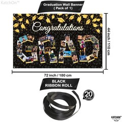 Congratulations Graduation Photo Banner – Xtralarge, 72×44 Inch | Personalized..