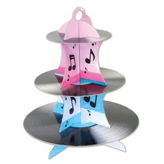 Rock & Roll Record Cupcake Stand 13½»