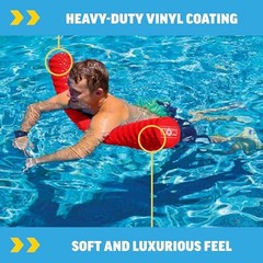WOW Sports First Class Jumbo Foam Pool Noodle – Vinyl Coated Floating Swim Noodl