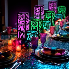 Rossesay 24 Pcs Disco Centerpieces For Table 3 Size 70S Disco Ball Dancer Paper