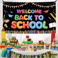 , Welcome Back To School Banner – XtraLarge, 72×44 Inch | Back To School Back…