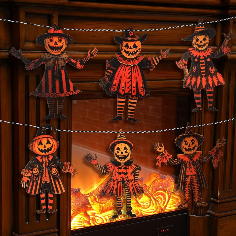 Wonderjune 6.56 ft Halloween Decorations feet, Vintage Color
