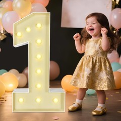 Marquee Light Up Numbers: 3FT Large Decorative Letters Signs for Party