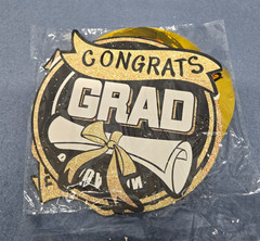 Graduation Hanging Swirls, Party Decor, 6 Hanging Swirls Congrats