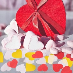 6000 PCS Heart Shaped Paper Confetti Valentines Day Wedding Table Decoration