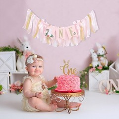 Some Bunny Is High Chair Banner – Bunny 1st Decorations for Girls, Spring Rab…