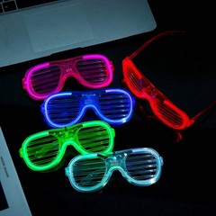 LED Light Up Party Glasses Bulk 12 or 25 Pack 5 Colors Neon Wedding Favors