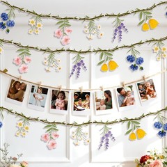 2PCS Wildflower Party Decorations, 7.9FT Pre-Strung Floral Garlands for Baby …