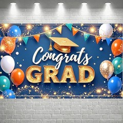 Class of 2026 Congrats Grad Prom Backdrop Party Photo Background Banner Decor