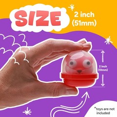 Capsule Vending Machine Translucent Acorn Empty 30 pcs 2 inch – Gumball Machi…