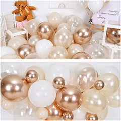 Cream White, Ivory Beige Balloons – Metallic Gold, Pearl White Sand – Neutral &