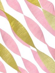 Gold Metallic Crepe Paper Streamers, 2 Rolls Made in USA
