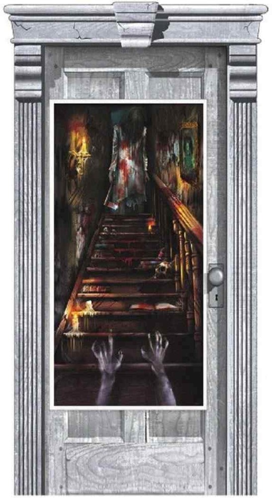 Haunted Mansion Gothic House Carnival Halloween Party Wall Door Decoration