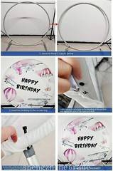 Round Dumbo Baby Shower Backdrop Newborn Happy 1st Birthday Photo Background