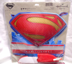 Lot/2 Hallmark Party DC Comics MAN OF STEEL SUPER-MAN – 3 Mini-Centerpieces