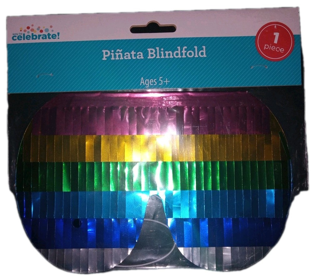 Way To Celebrate! Piñata Blindfold 1 Piece 2024 Walmart For Ages 5+