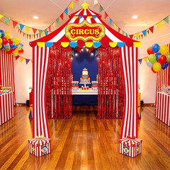 5 Pcs Carnival Circus Tent Decorations Set – Circus Theme Party Decorations with