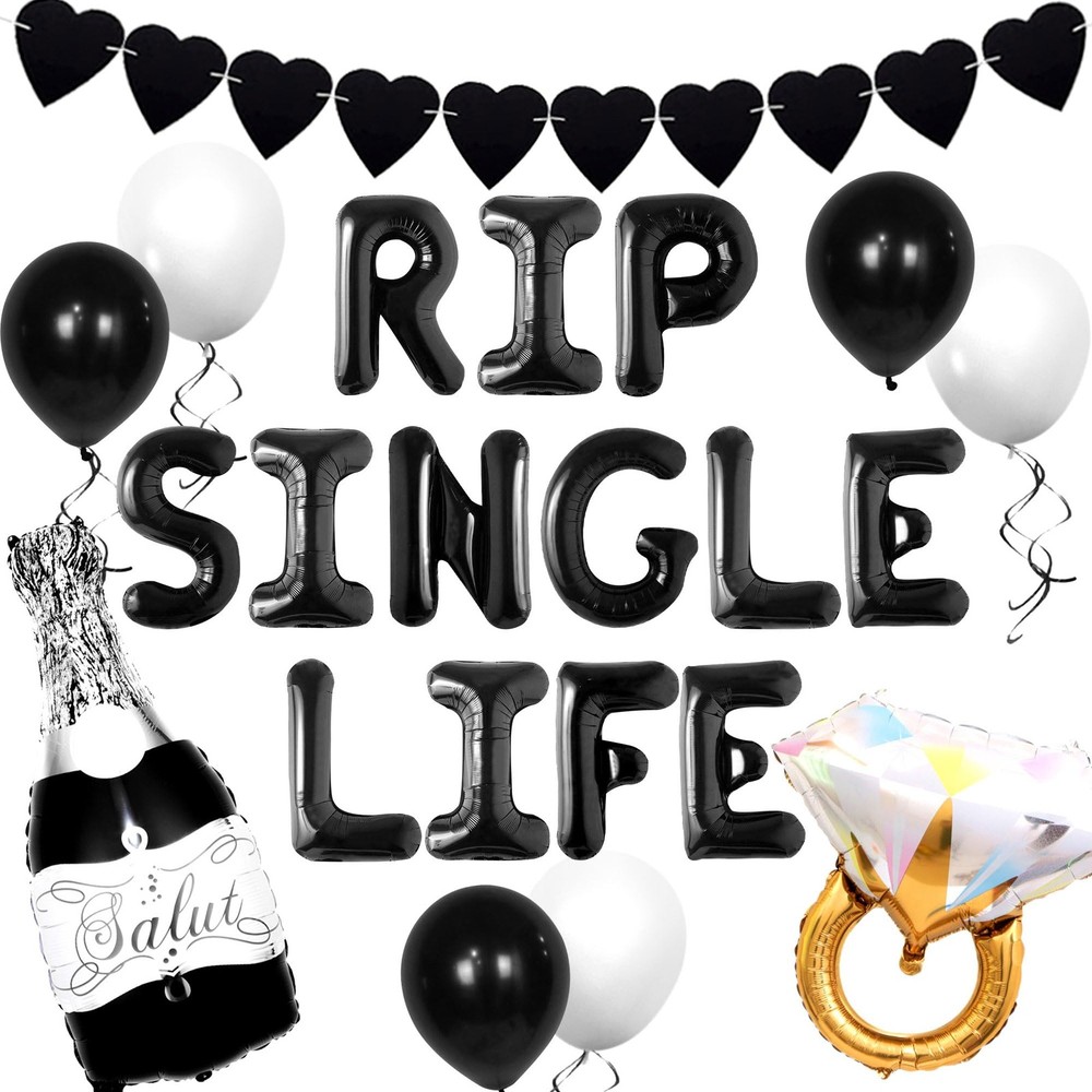 Rip Single Life Bachelorette Party Decoration Gothic Bachelorette Party Decor…