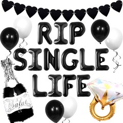 Rip Single Life Bachelorette Party Decoration Gothic Bachelorette Party Decor…