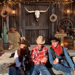 Western Cowboy Backdrop, Western Party Decorations Photography Background for…