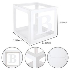Baby Boxes for Baby Shower Decoration with 8 Letters and 36 Balloons 4pcs Cle…