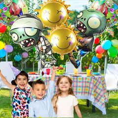 6 plants zombies pvz balloon party happy birthday supplies decoration versus sun
