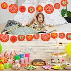 24 Pcs Cinco De Mayo Party Decorations Mexican Flowers Tissue Pom Fiesta Flow…