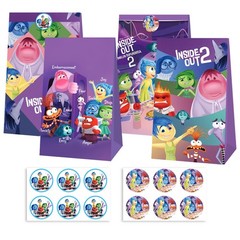 Inside Out Candy Bags 12PCS Party Favor Gift Bags Birthday Party Decorations