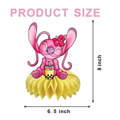 8Pcs Pink Stitch Table Centerpiece Party Supplies Double Side Table Decoratio…