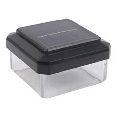 Outdoor Solar Fence Light Warm White LED Fits Multiple Posts Easy Installation