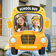 19Pieces Back to School Photo Props Welcome Back to School Decorations School Bu