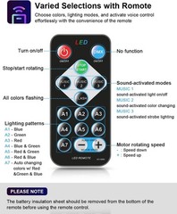 Luditek 4-Pack Sound Activated Party Lights with Remote Control Dj Lighting, …