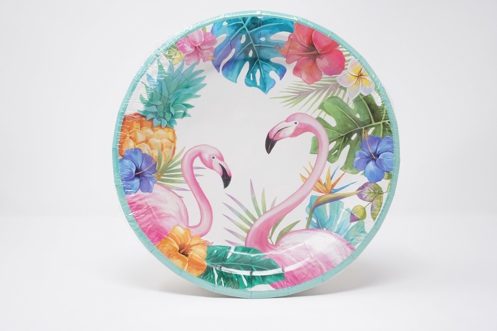Flamingo Summer Fun Luau Hawaii Party Decorations Table Decor Paper Supplies #2