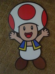 7 PIECE SUPER MARIO CARDBOARD CUT OUTS FOR PARTIES OR BEDROOM WALL ART