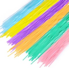 Tinsel Foil Fringe Curtains – 2Pcs 3.2×8.2ft Pastel Colourful Photo Backdrop …