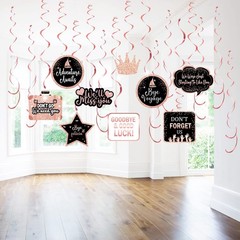 Rose Gold Farewell Party Decorations Supplies Kit, Will Miss You Banner, We W…