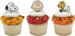 Peanuts® Cupcake Rings, 24 Peanuts® Snoopy®, Charlie Brown, Woodstock® Cupcake D